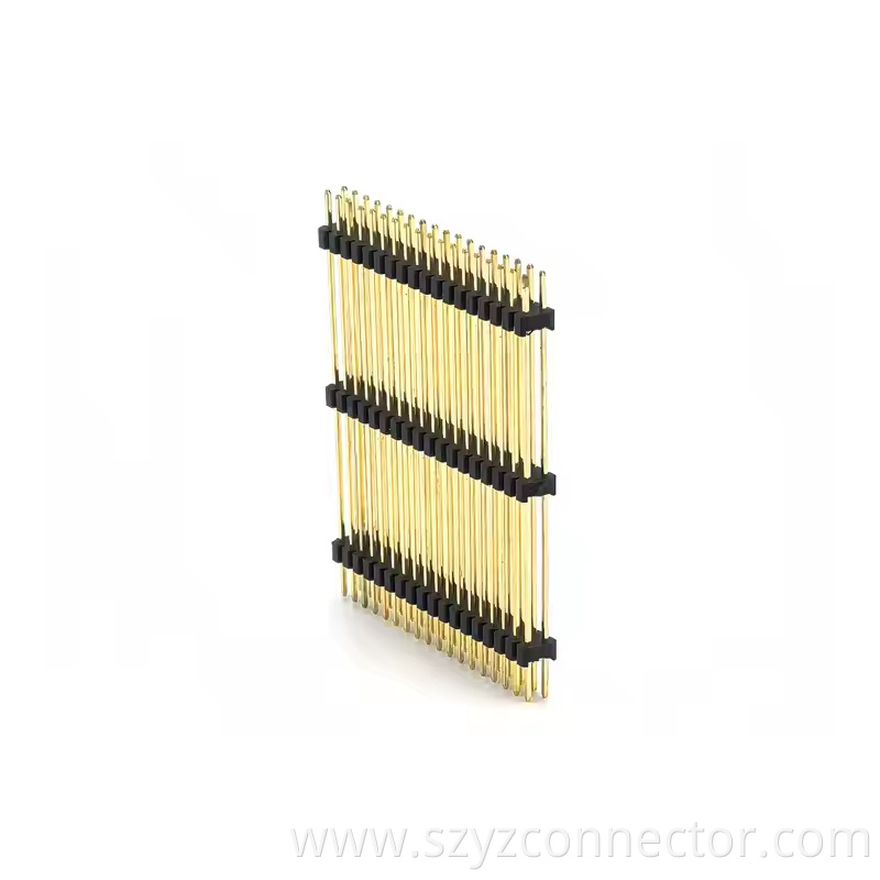 2.0mm Pitch Pin Header Connector Dual Row Threes plastic Straight SQ0.5mm H2.0mm 218P L=44mm (3)